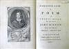 BASKERVILLE PRESS  1759  MILTON, JOHN.  Paradise Lost + Paradise Regain'd.  2nd Baskerville edition.